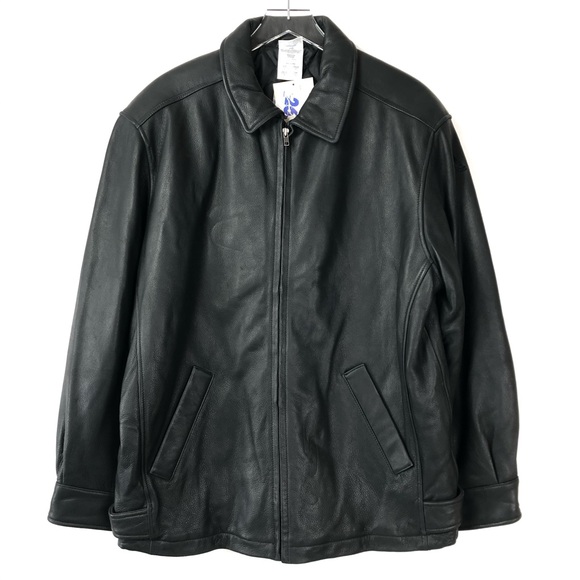 mens leather adidas jacket